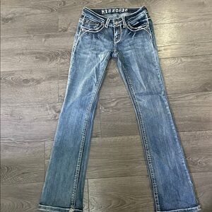 Miss Chic blue flare leg  Jean